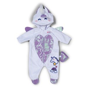 Baby born dukkeklær unicorn onesie 43cm
