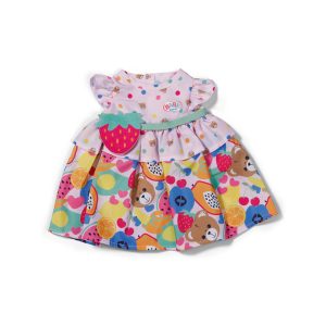 Baby borndukkeklær dress fruit 43cm