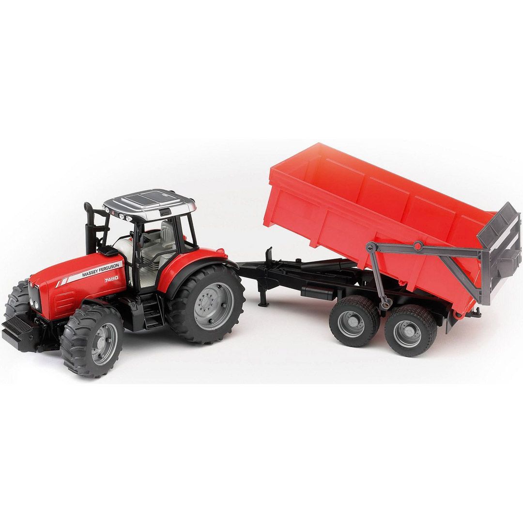 Bruder massey ferguson 7480 med tilhenge