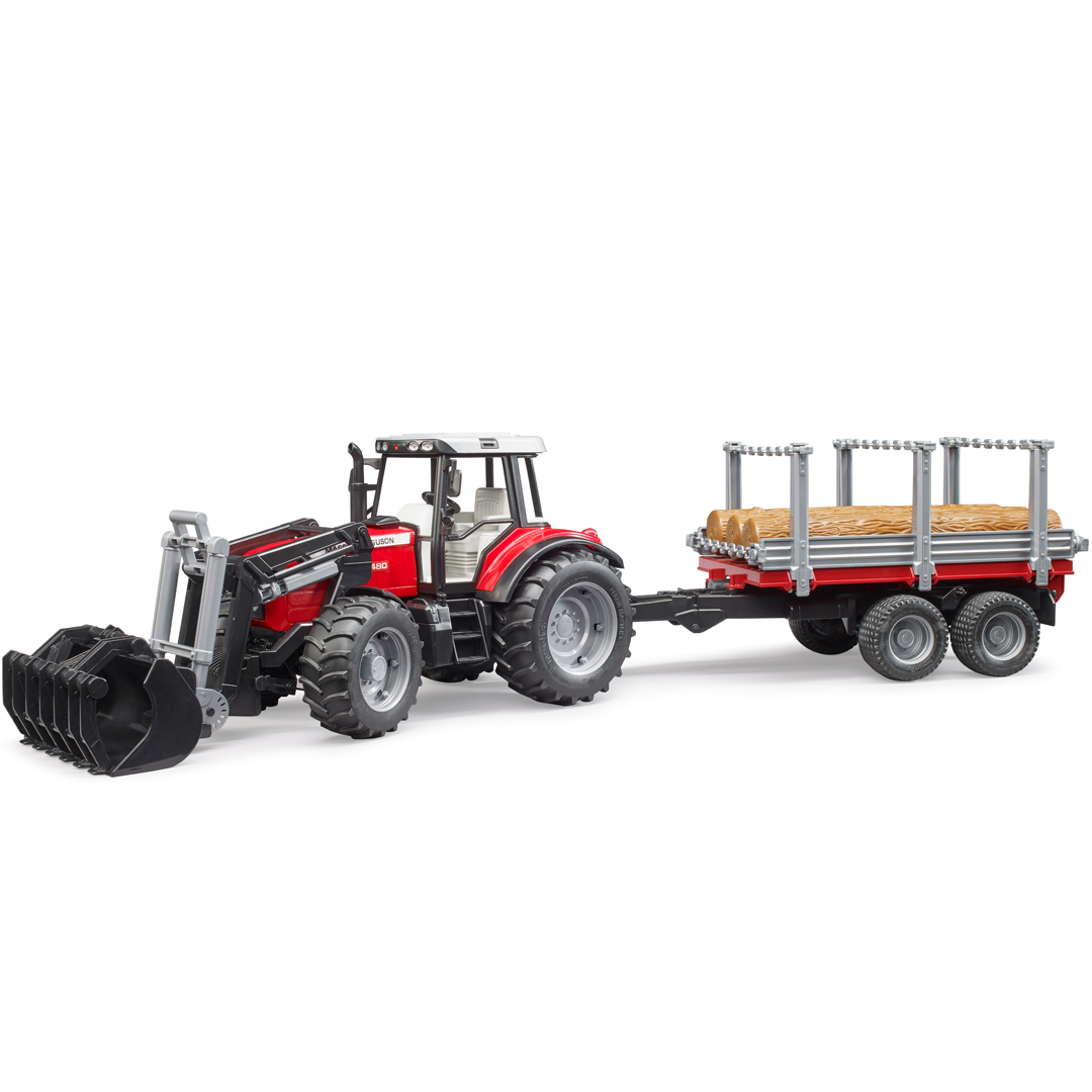 Bruder massey ferguson 7480 med tilh