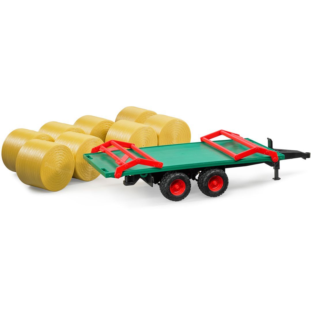 Bruder tilhenger med 8 rundballer - Bilde 2