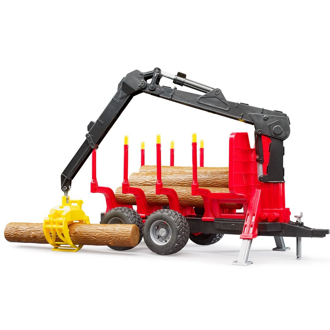 Bruder tilhenger med kran for tømmer - Bilde 2