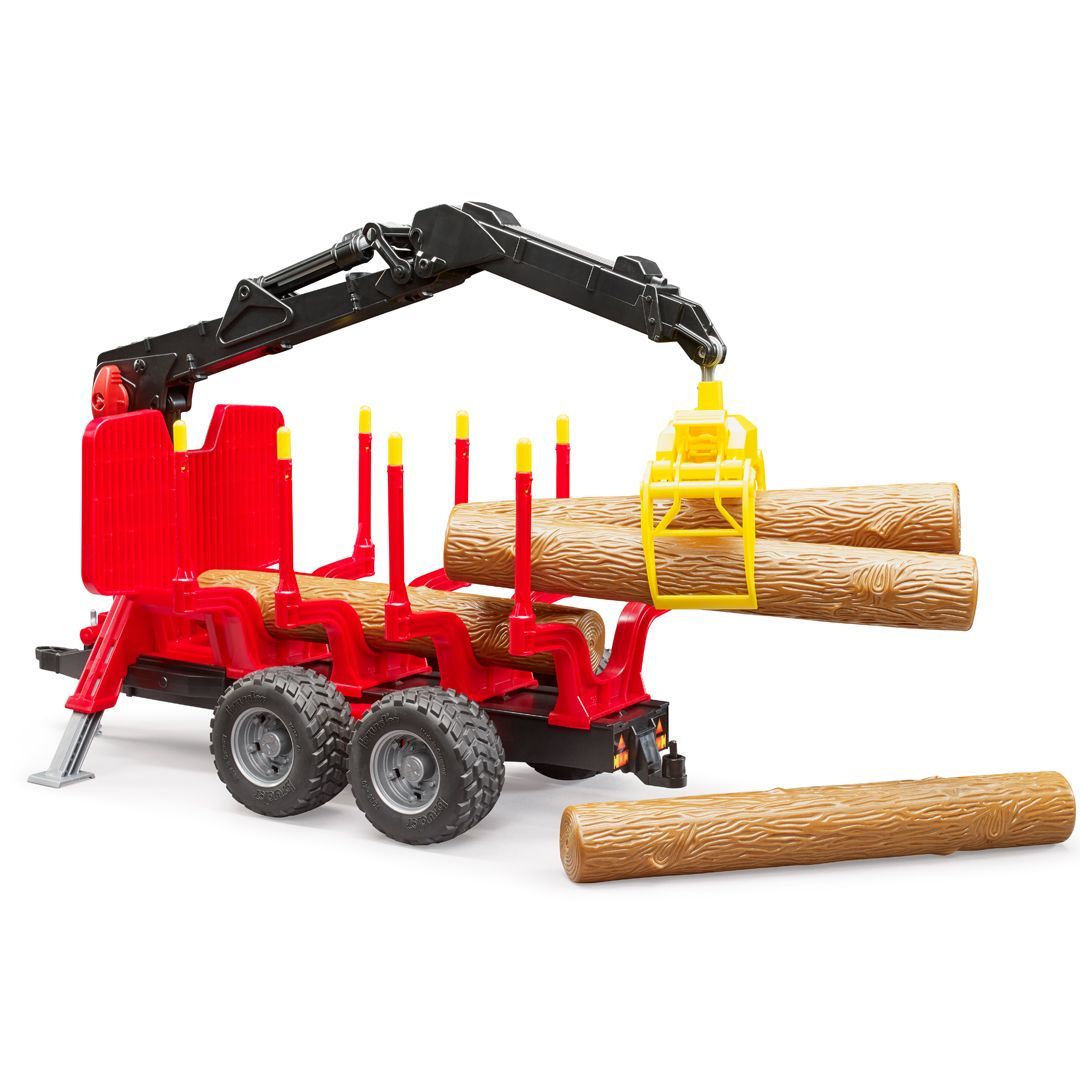 Bruder tilhenger med kran for tømmer - Bilde 4