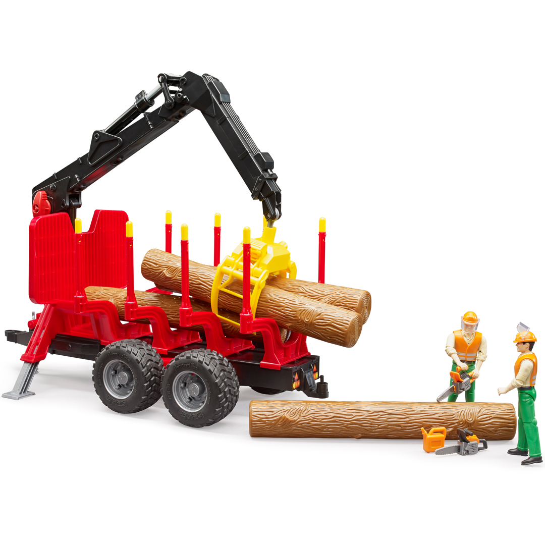 Bruder tilhenger med kran for tømmer - Bilde 5