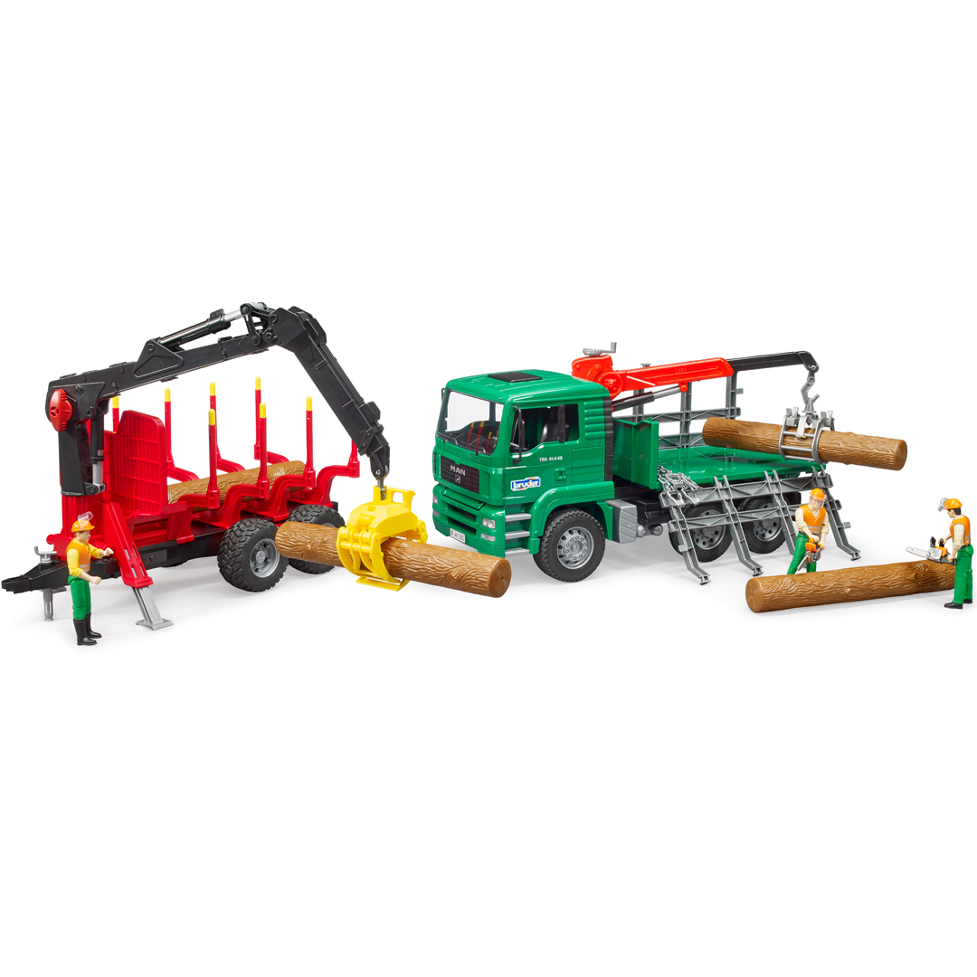 Bruder tilhenger med kran for tømmer - Bilde 6