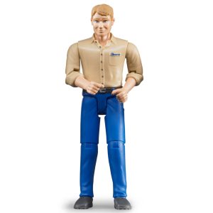 Bruder mann med blå bukse