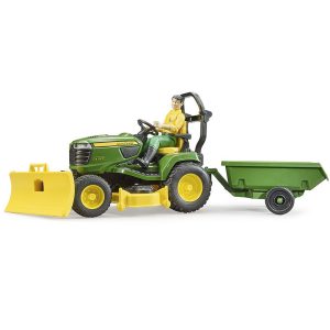 Bruder john deere plentraktor med henger