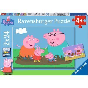 Puslespill peppa gris 2 x 24 brikker