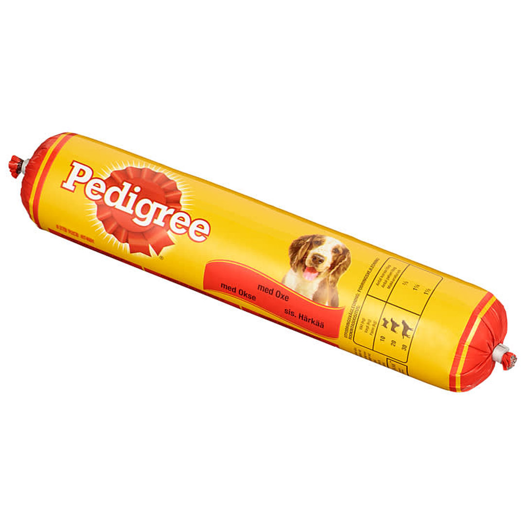Pedigree hundepølse med okse 500g