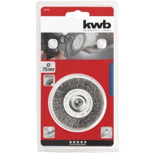 Kwb hjulbørste hss-ståltråd korrugert ø