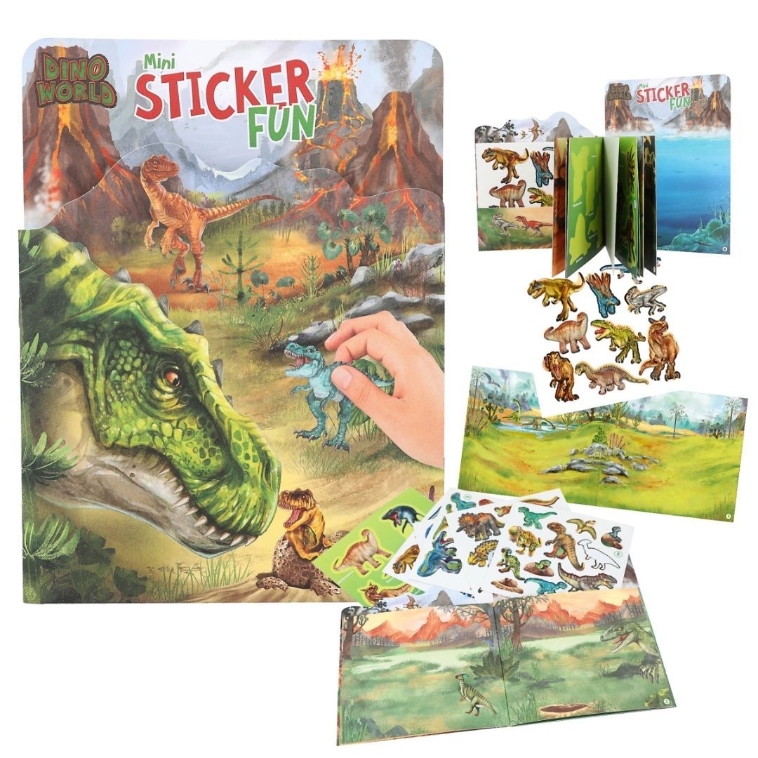 Dino world mini sticker-fun
