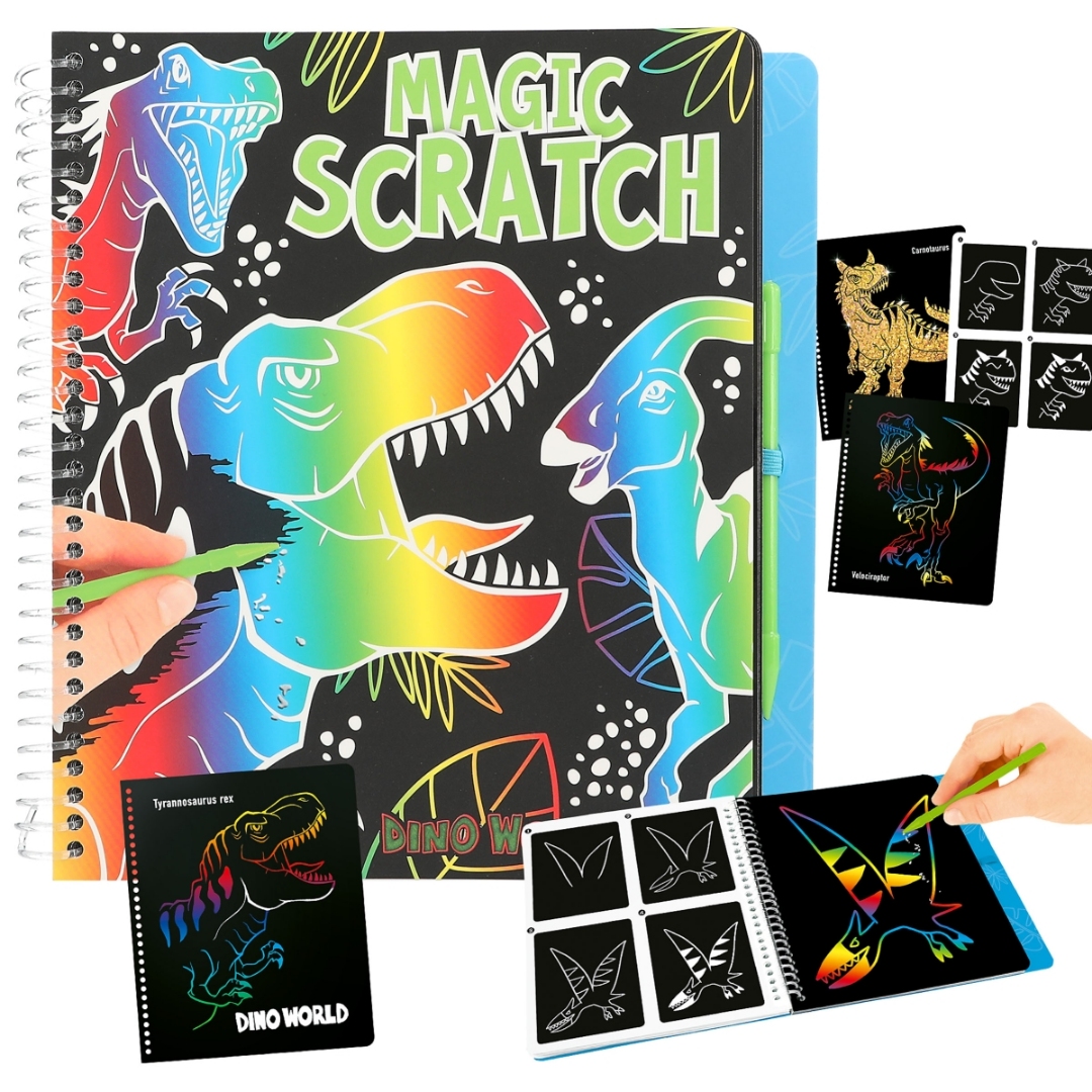 Dino world magic scratch bok - Bilde 2