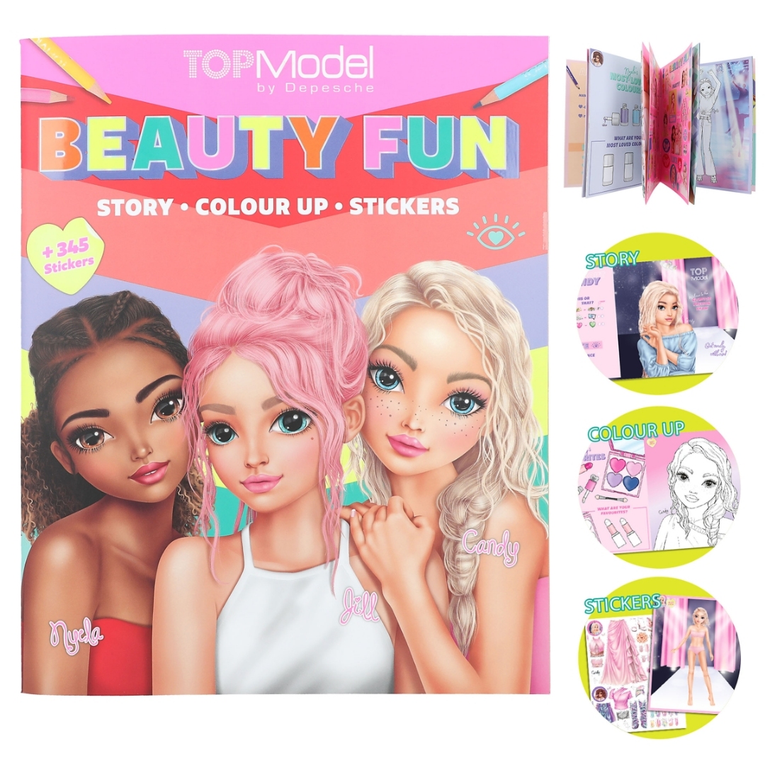 Topmodel fargeleggingsbok beauty fun - Bilde 2