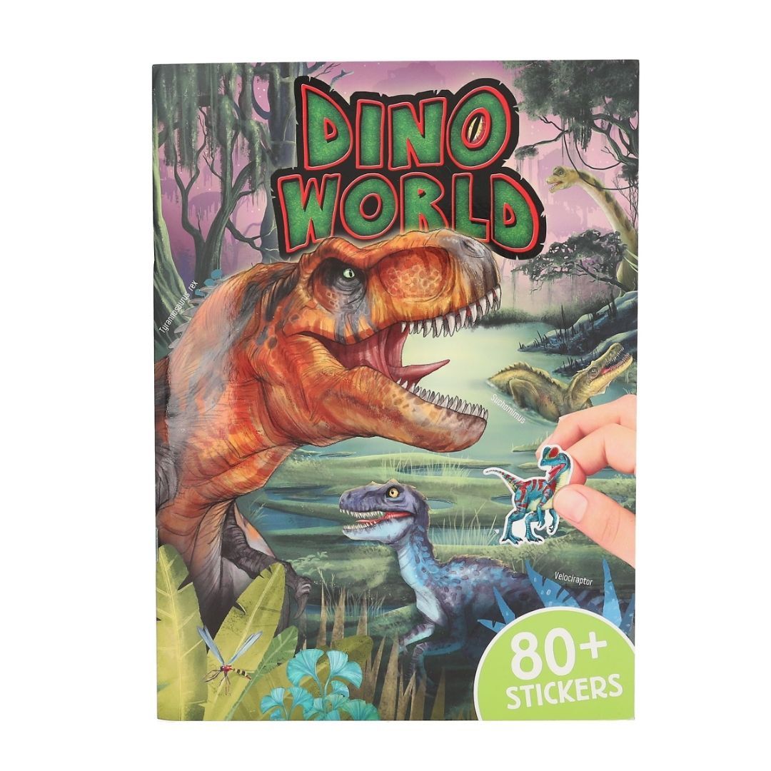 Dino world stickerworld med puffy sticke
