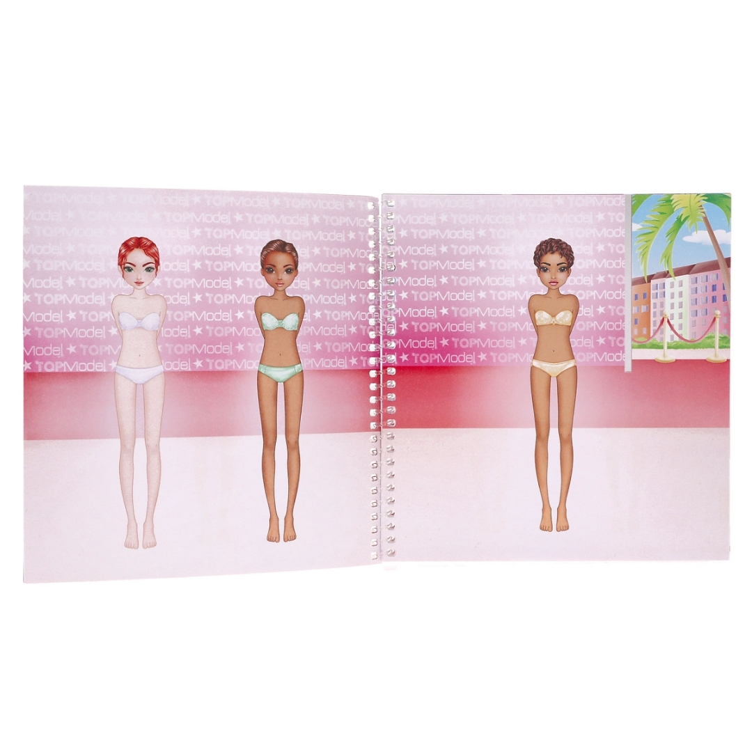 Topmodel dress me up party klistremerkeb - Bilde 4