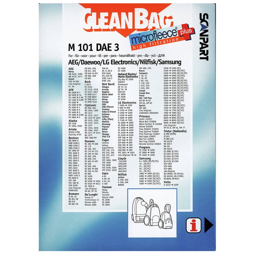 Cleanbag støvsugerpose gr.50/vm77/vp78 4 - Bilde 2