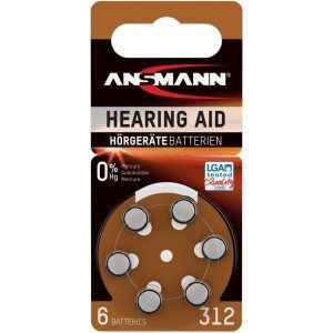Ansmann høreapparat batteri type 312 / p