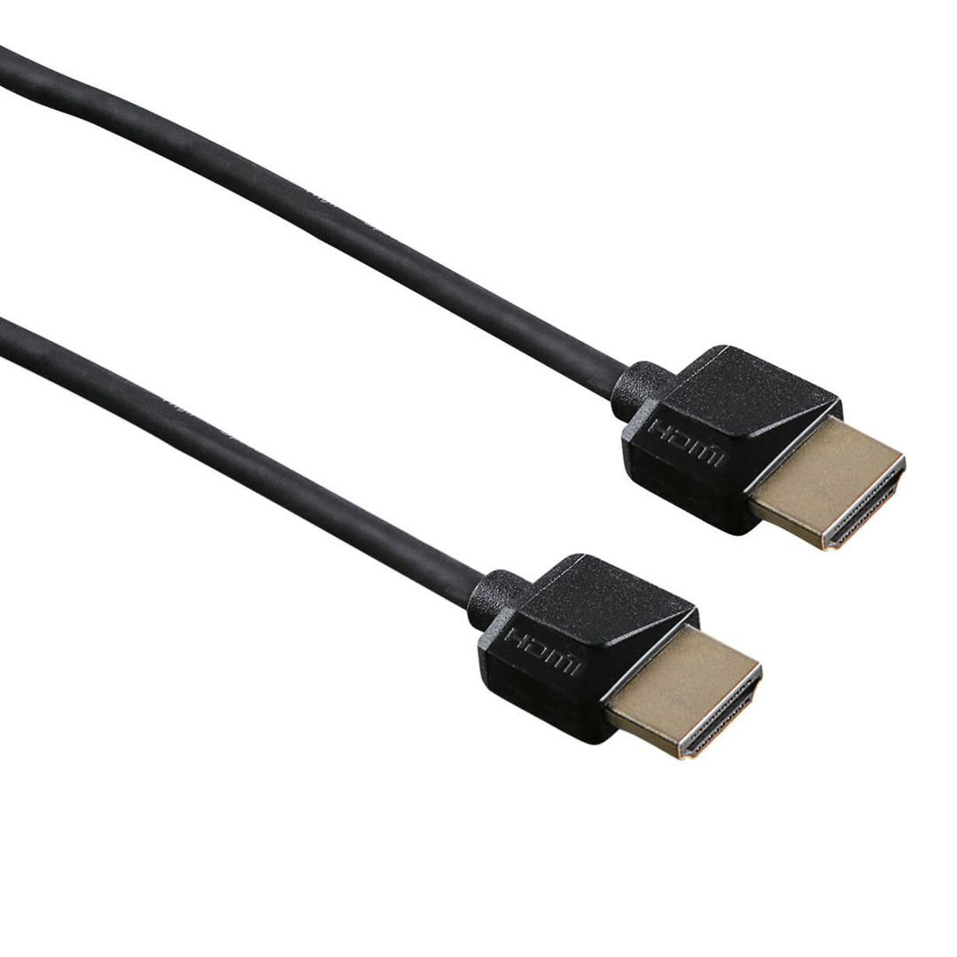 Hama hdmi kabel ethernet 1,5m svart flex