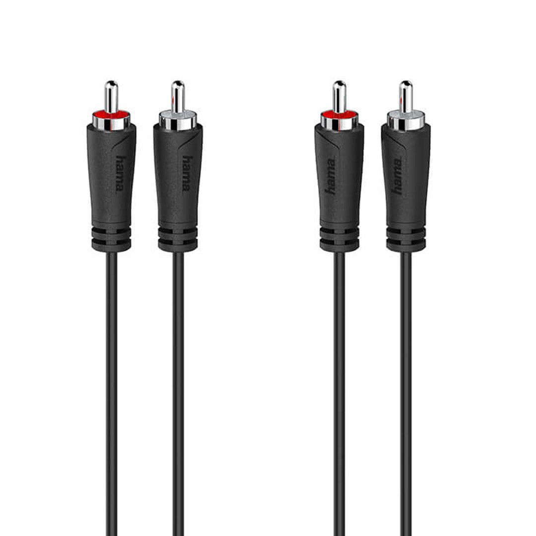 Hama cable audio 2 rca plugs - 2 rca plu