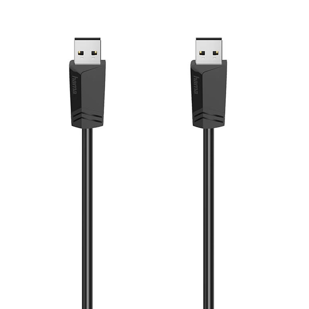 Hama cable usb a-a black 1.5m