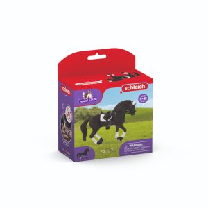 Schleich frisian stallion riding