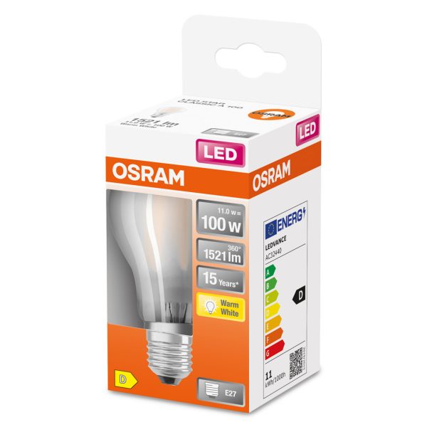 Osram led pære norm (100) e27 matt 827 - Bilde 2
