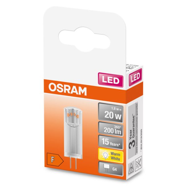 Osram led pære pin (20) g4 klar 827 - Bilde 2