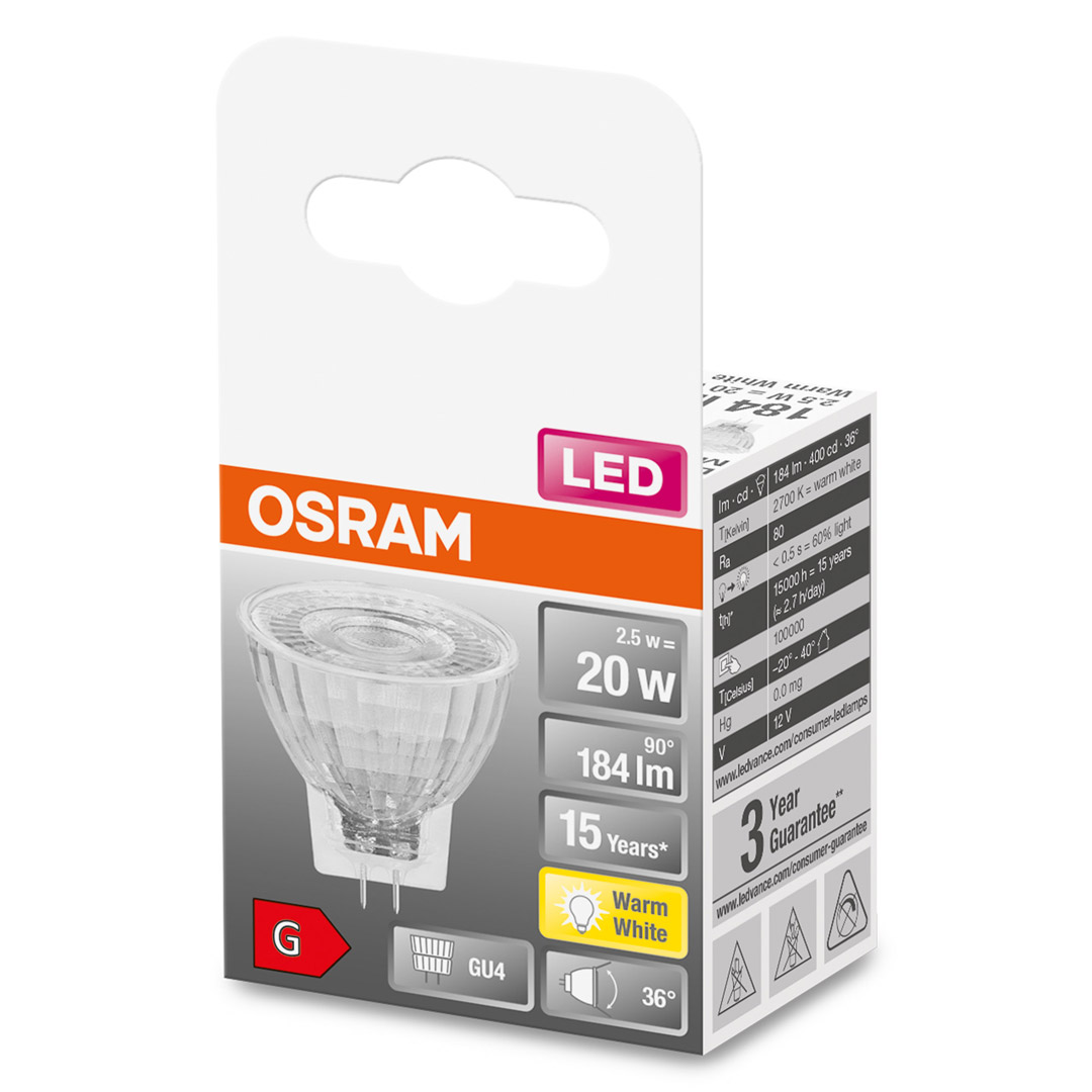Osram led pære mr11 (20) gu4 36gr 827 - Bilde 2