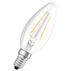 Osram led pære kron (15) e14 klar 827