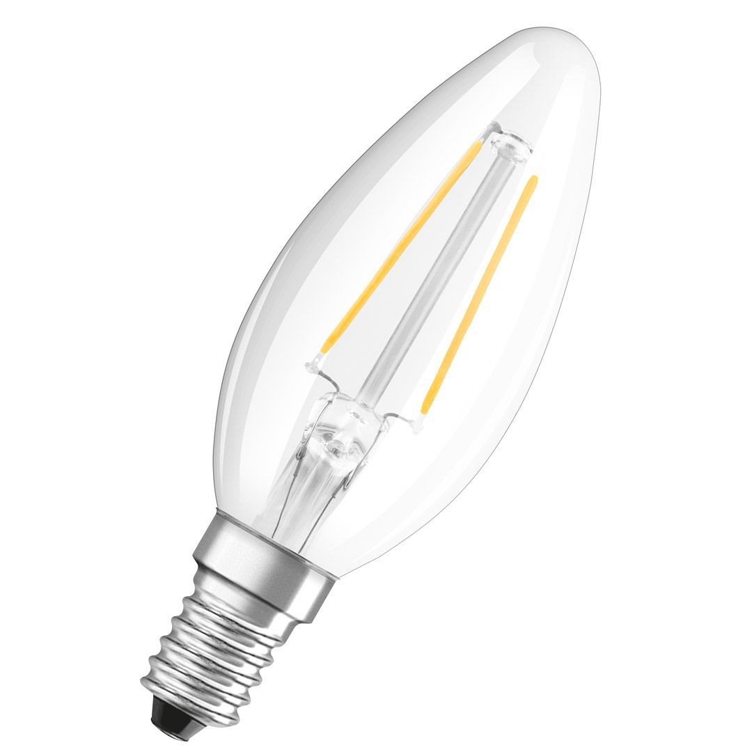 Osram led pære kron (15) e14 klar 827
