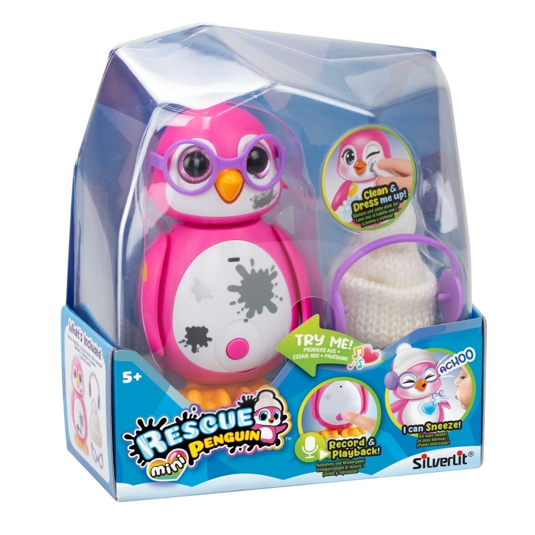 Silverlit rescue mini penguin pink