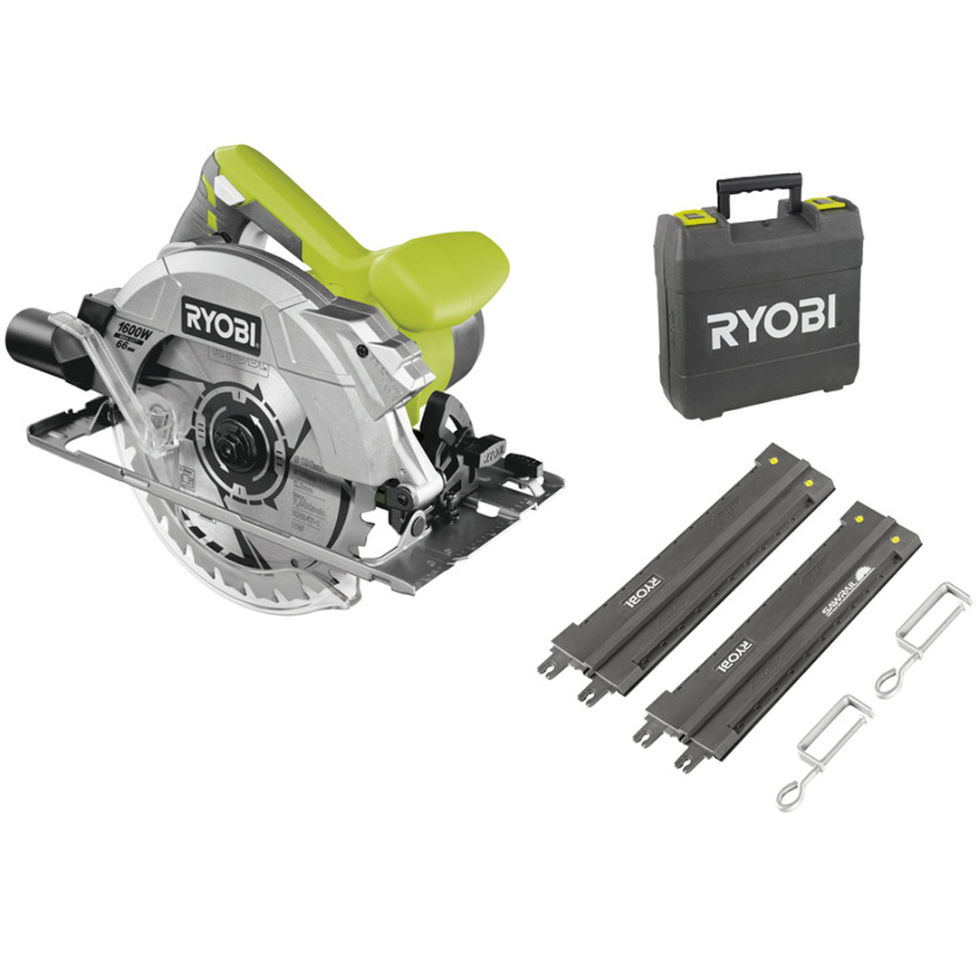 Ryobi sirkelsag rcs1600-ksr m/sideanlegg
