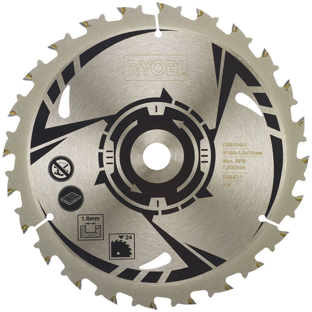 Ryobi blad til sirkelsag 184x16mm csb184