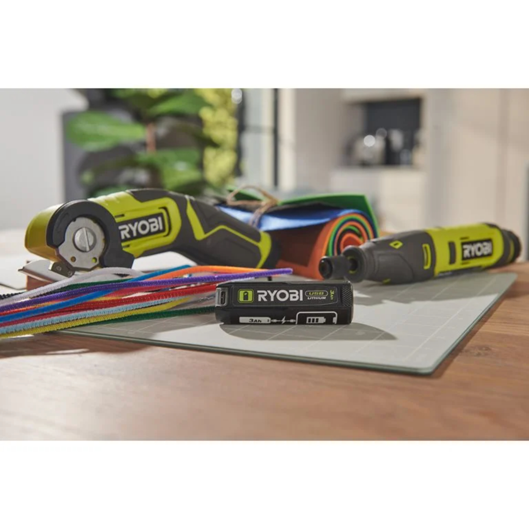 Ryobi 4v batteri usb lithium. 3,0ah. rb4 - Bilde 2