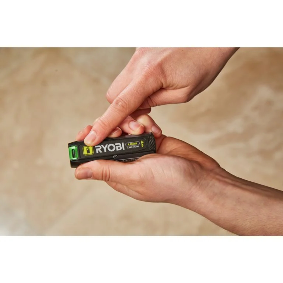 Ryobi 4v batteri usb lithium. 3,0ah. rb4 - Bilde 4