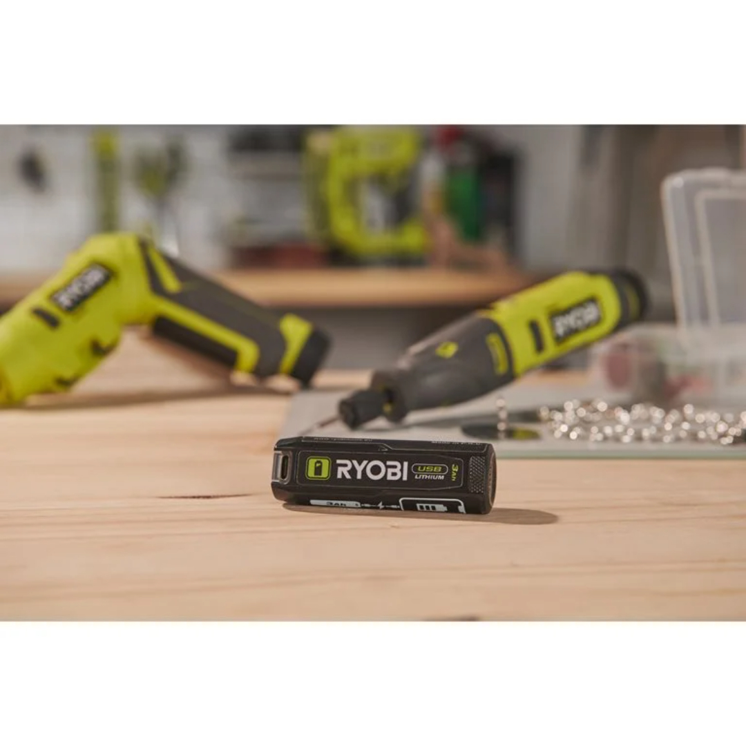Ryobi 4v batteri usb lithium. 3,0ah. rb4 - Bilde 5