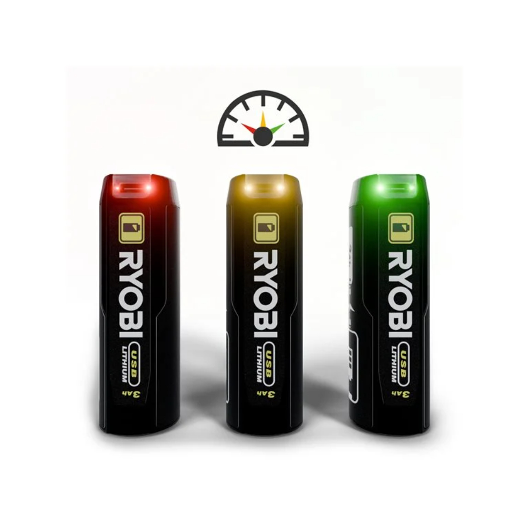 Ryobi 4v batteri usb lithium. 3,0ah. rb4 - Bilde 7