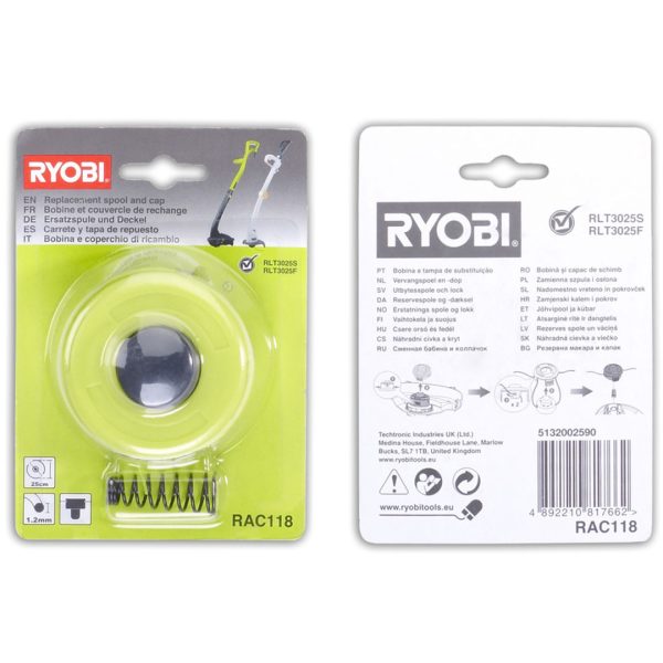 Ryobi gresstrimmer spole komplett rac118 - Bilde 2