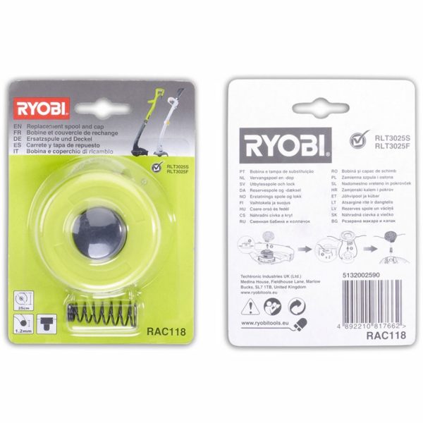 Ryobi gresstrimmer spole komplett rac118 - Bilde 3