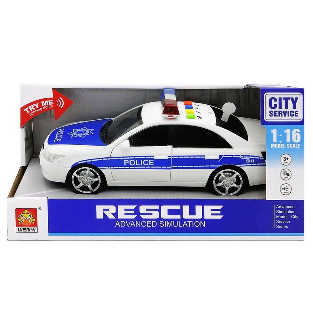 Wenyi politibil med lys og lyd 25 cm - Bilde 2