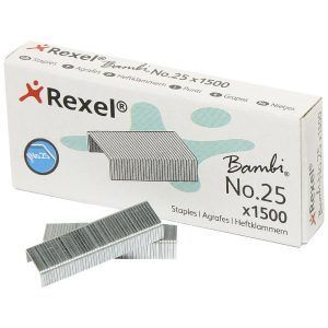 Heftestift rexel nr25 bambi