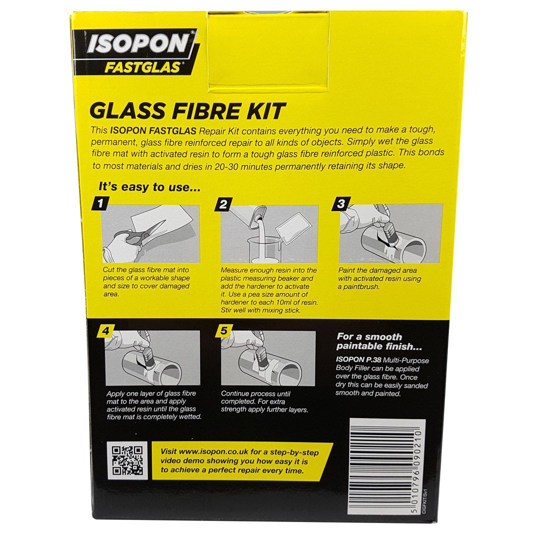 Glassfiber kit for båter etc. 250ml - Bilde 2
