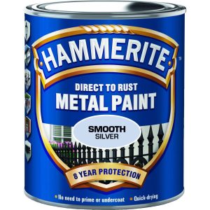 Hammerite glatt finish sølv 250ml