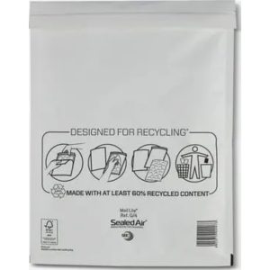 Boblekonvolutt 240x330mm hvit