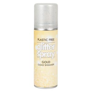 Glitter spray gold