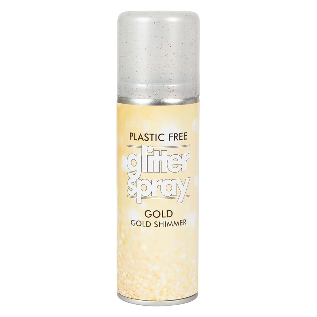 Glitter spray gold