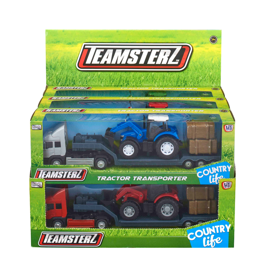Teamsterz transporter m/traktor 31cm