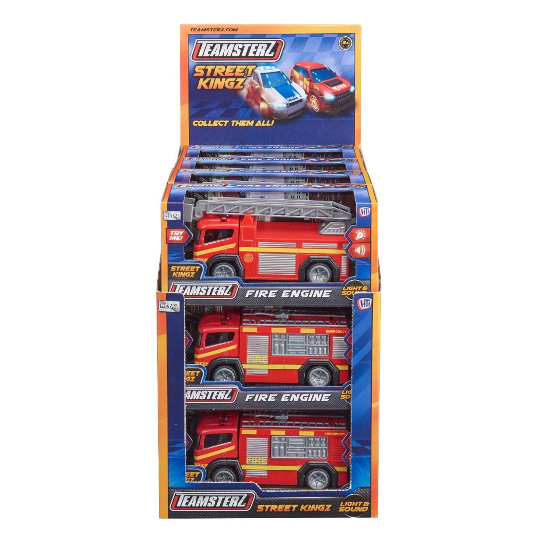 Teamsterz brannbil m/lyd og lys 14cm