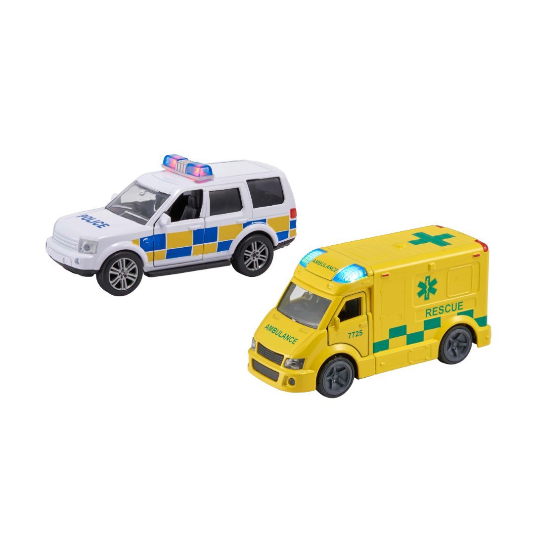 Teamsterz politi/sykebil m/lyd og lys - Bilde 3