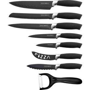 Knivsett 7 deler sort
